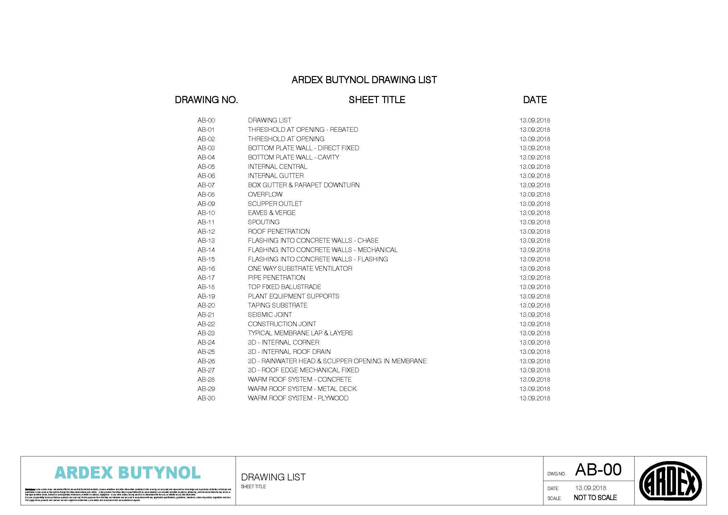 Butnol Technical Drawings