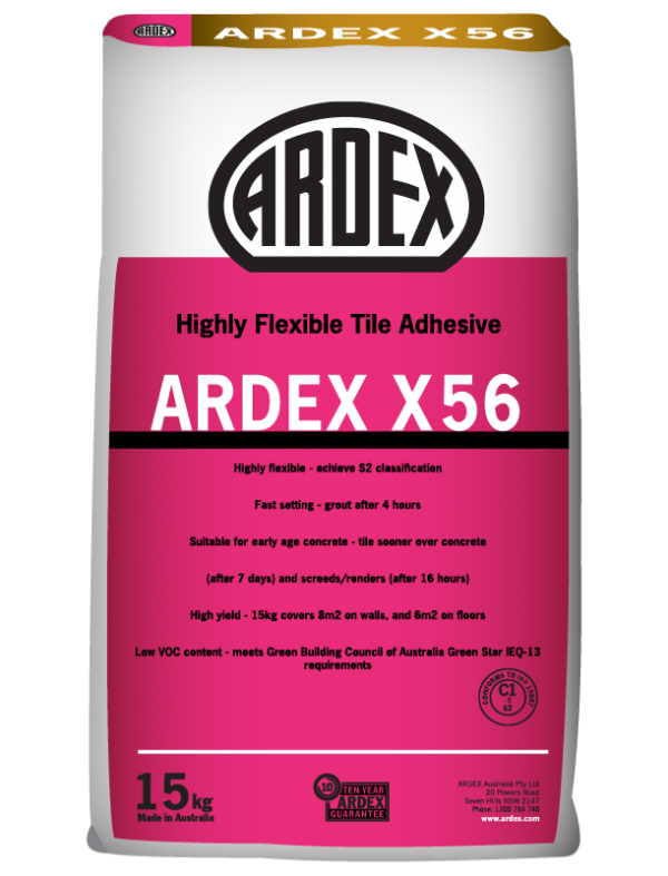 ARDEX X 56 Highly Flexible Tile Adhesive ARDEX New Zealand