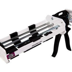 Dual Cartridge Caulking Gun - used to load two cartridges for expelling inners such as glues, sealants, adhesives