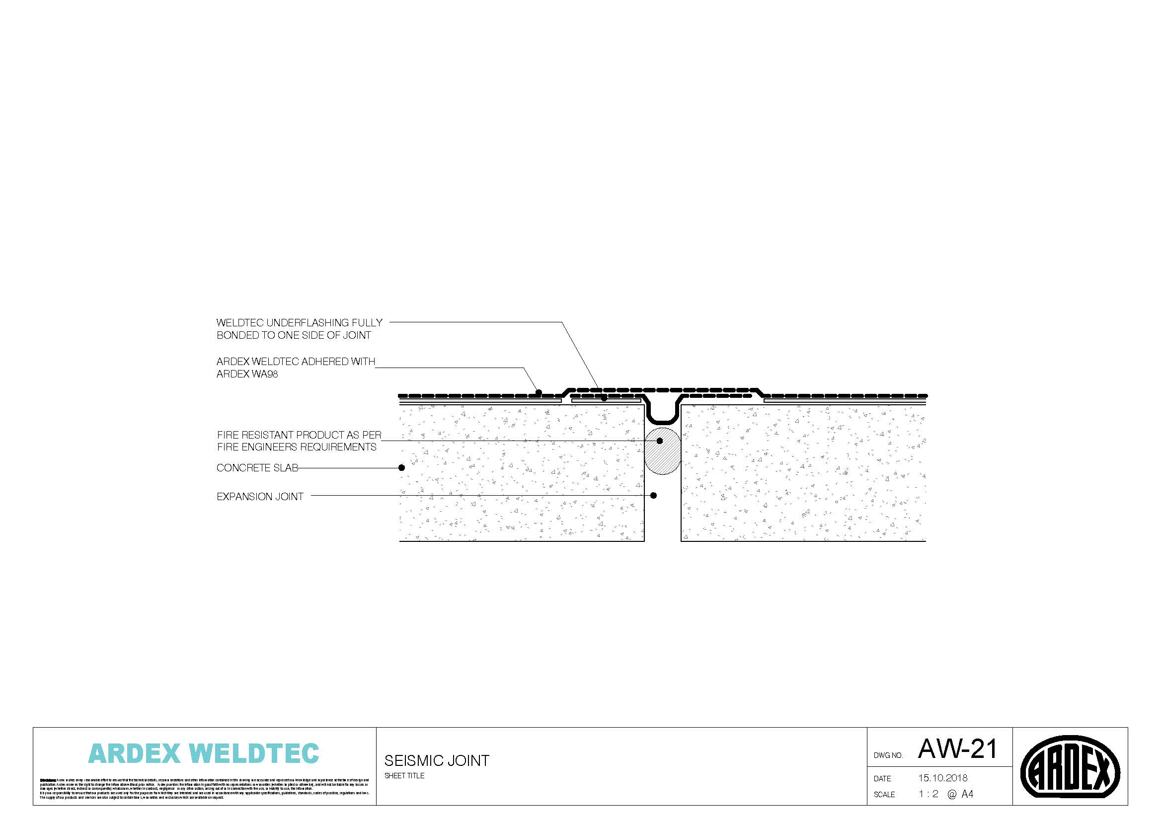 Weldtec Seismic joint