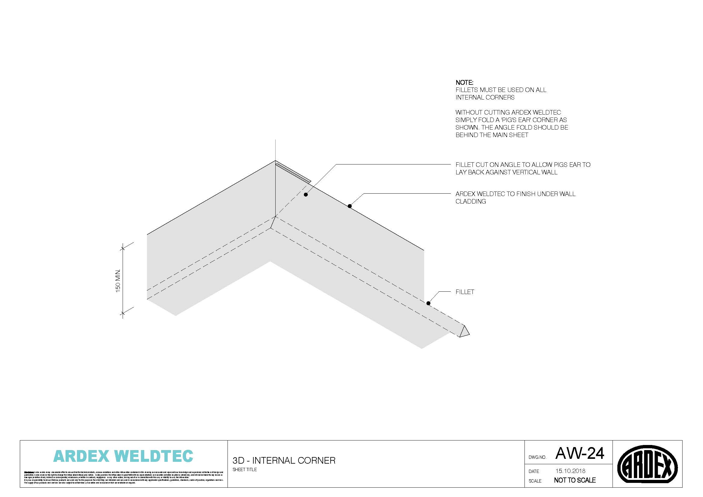 Weldtec internal corner