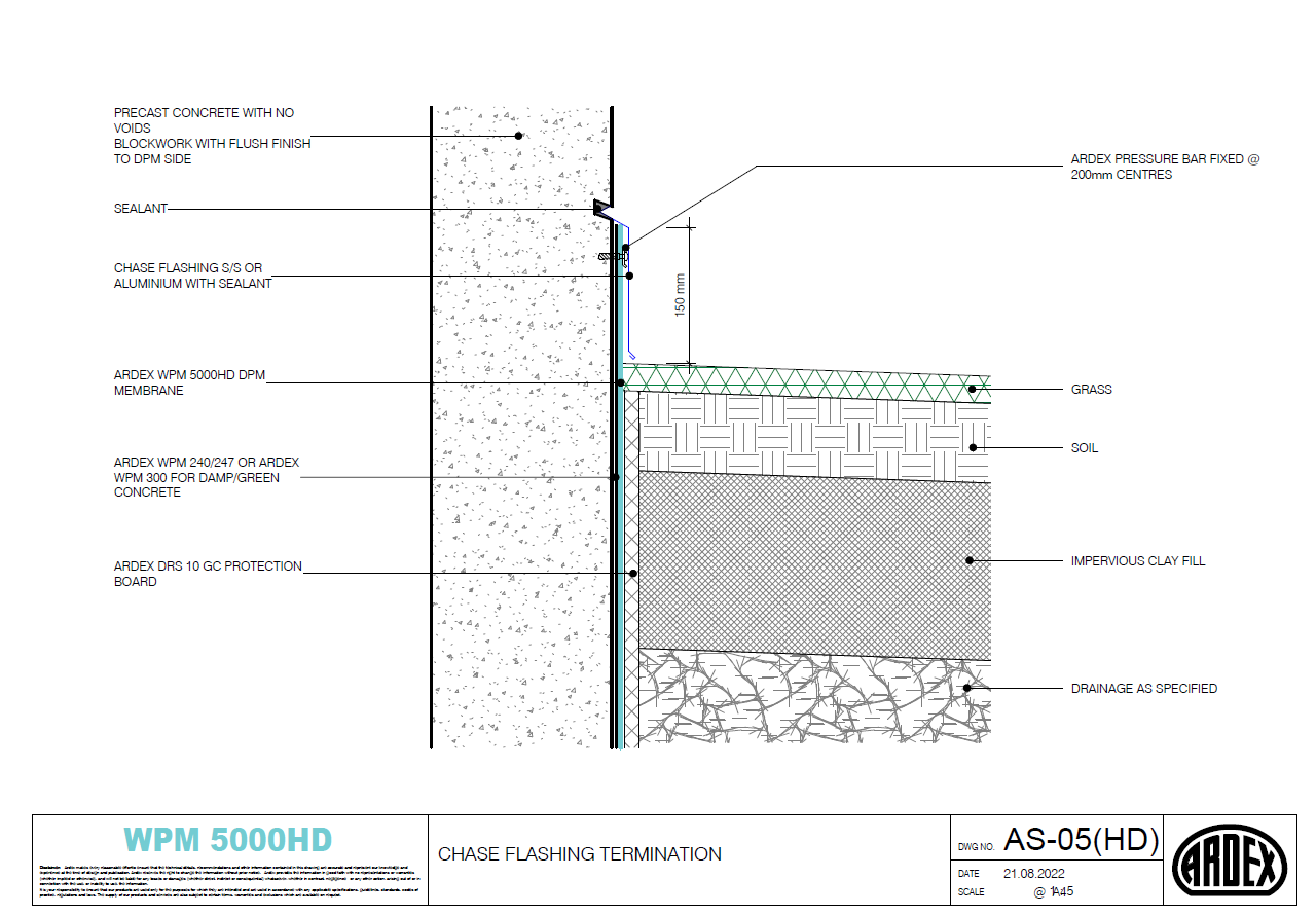 Damp Proofing Termination Details